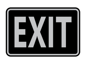 Signs ByLITA Classic Framed Exit Sign